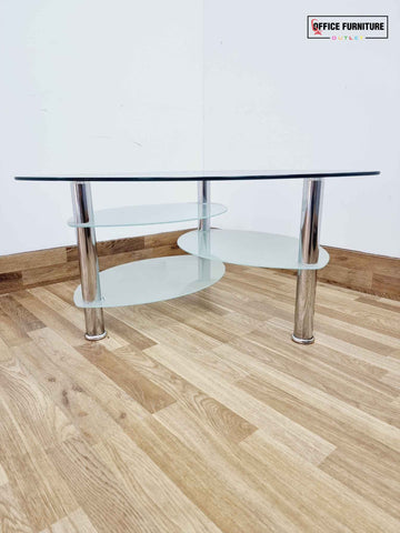 Triangular Glass Coffee Table