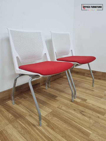 Set of Two Haworth Stackable Meeting Chairs