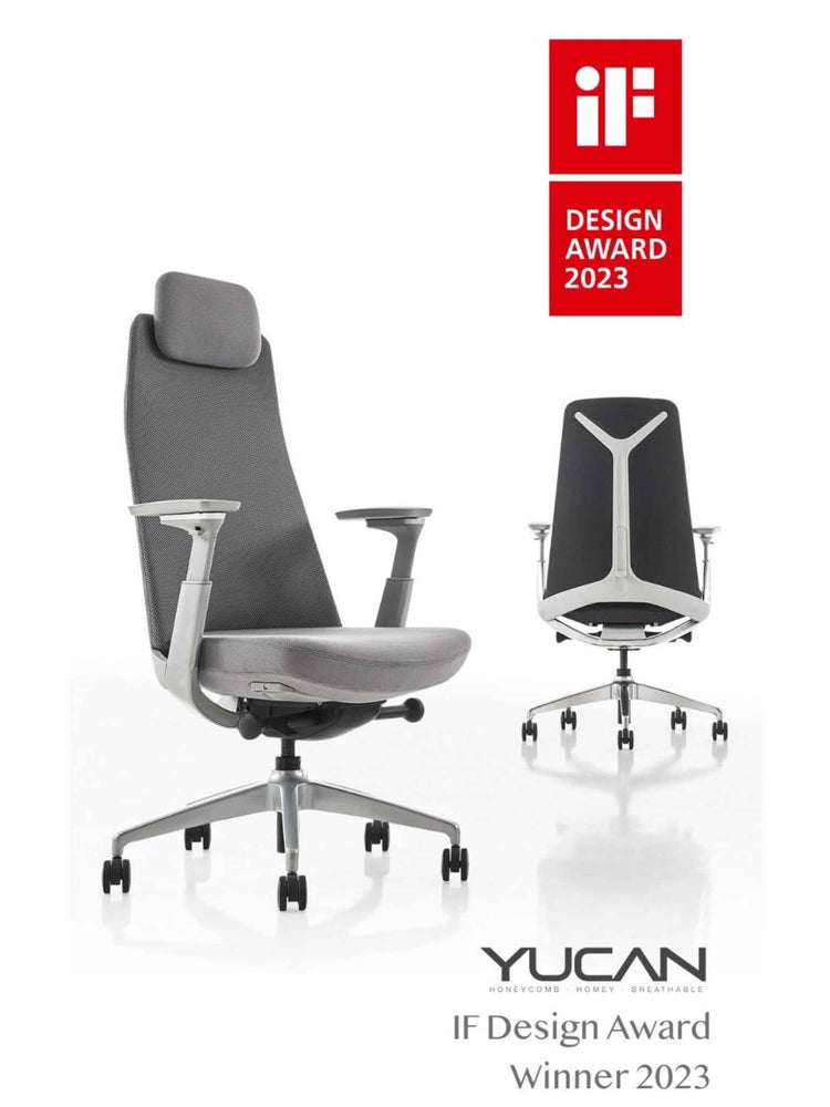 Brand New YUCAN Premium Office Chair - Charcoal/Grey