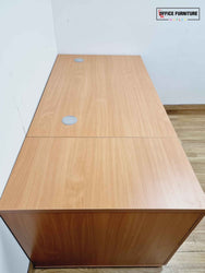 Beech Straight Desk with Desk Height Pedestal (160cm x 80cm)