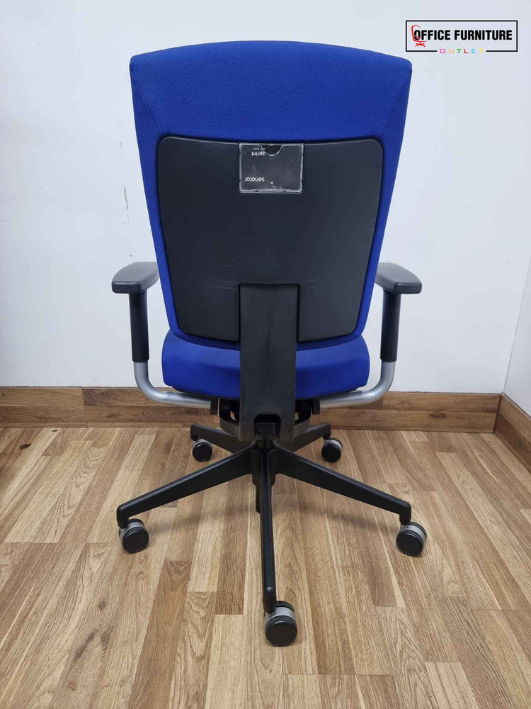 Blue Senator Sprint Operator Chair - Black Base (SC88)