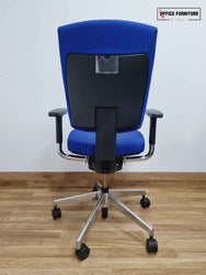 Blue Senator Sprint Operator Chair - Chrome Base (SC87)