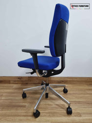 Blue Senator Sprint Operator Chair - Chrome Base (SC87)