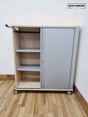 Maple Tambour Trolley Cabinet