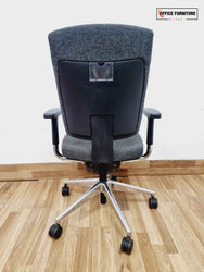Senator Sprint Office Chair - Graphite Grey Fabric/Chrome Star Base (SC66)
