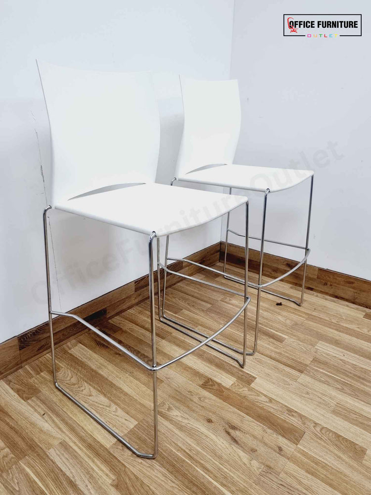 Set of Two Connection Stackable Bar Stools