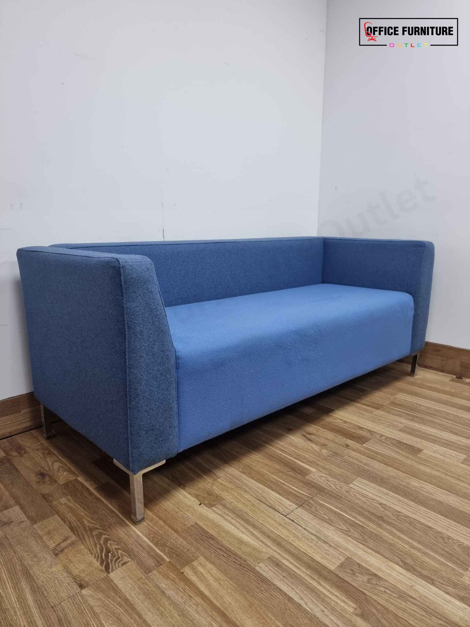 Three-Seater Blue Sofa