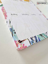 Weekly Planner Pad - White / Floral (WP03)