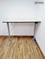 Electric Height Adjustable White Desk (160cm X 80cm)