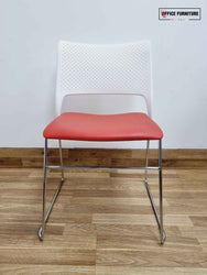 Orangebox Cors-Us Set of Four Stacking Chairs - Red