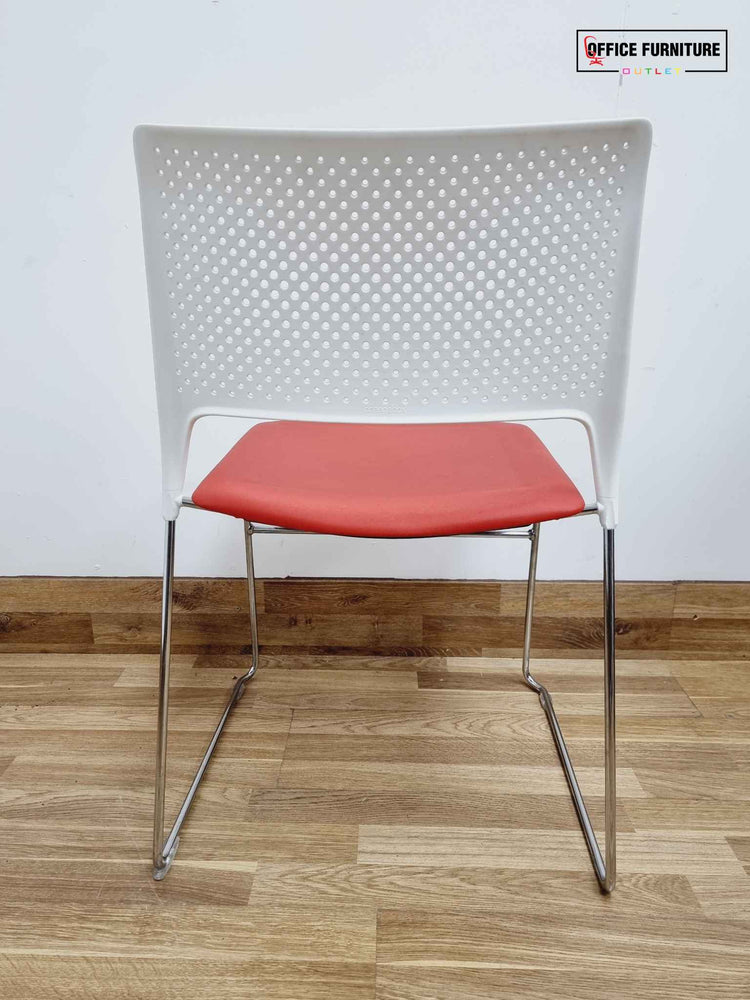 Orangebox Cors-Us Set of Four Stacking Chairs - Red