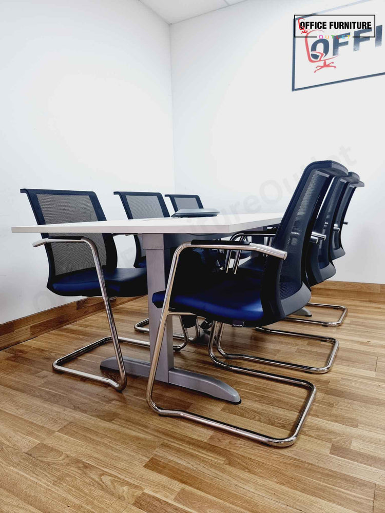 Six-Person Meeting Table with Narbutas Chairs