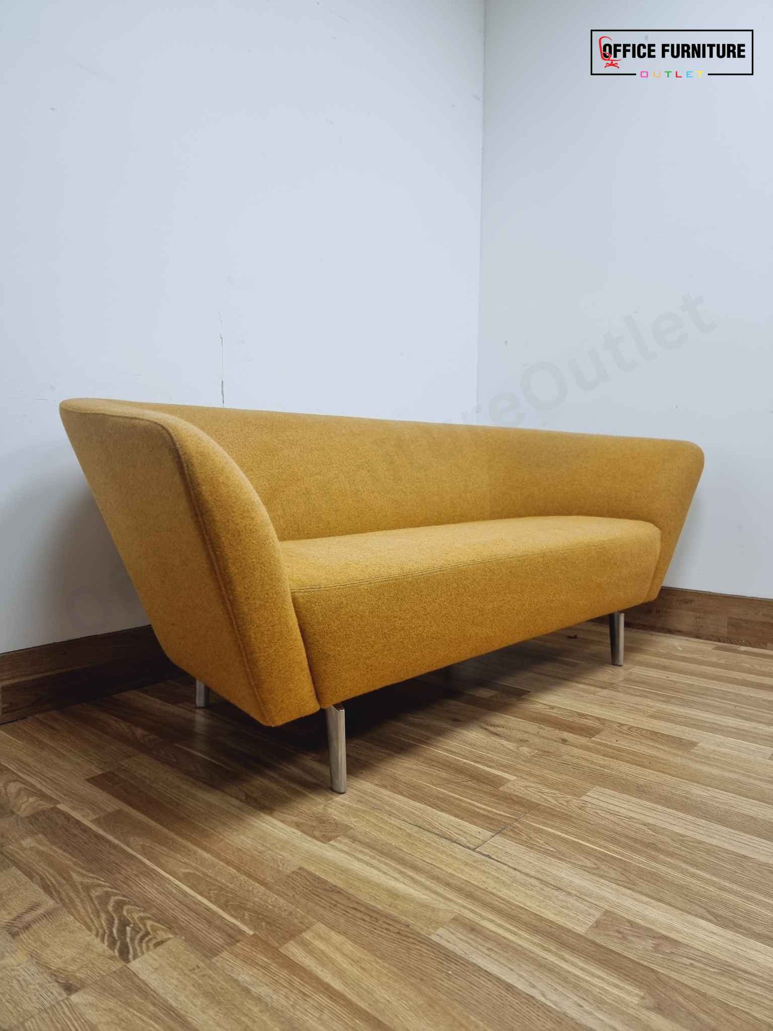 Three Person Mustard Sofa