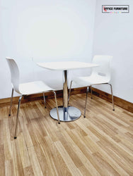 Square Canteen Table with Connection Chairs