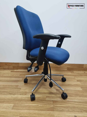 Padded back Blue Office Swivel Chair (SC80)