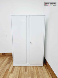 Double Door White Metal Storage Cabinet