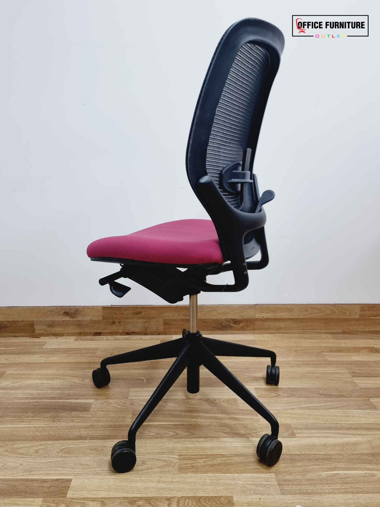 Orangebox Ara Swivel Chair - Pink Base - Armless