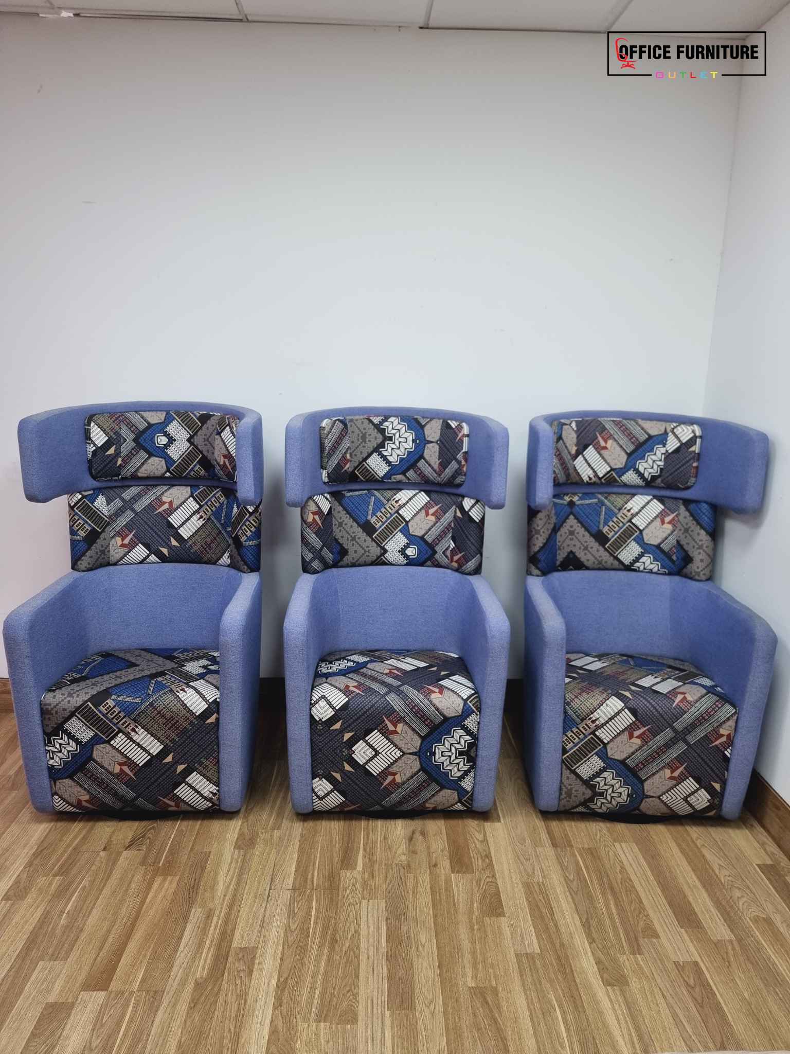 Set of Three Bene Parcs Wing Chairs