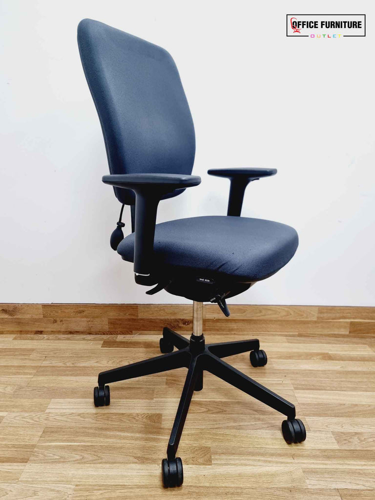 Dark Grey Senator Dash Swivel Chair with Lumbar Pump (SC83)