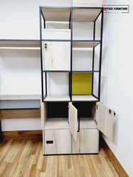 Contemporary Display Unit with Compact Desk