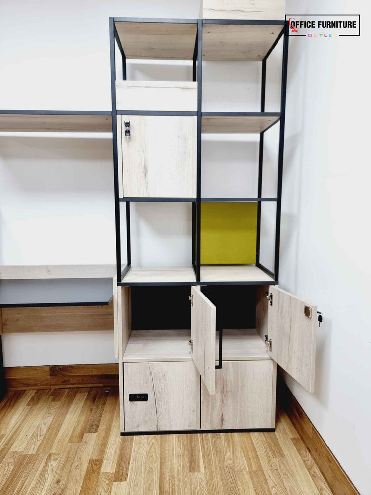 Contemporary Display Unit with Compact Desk