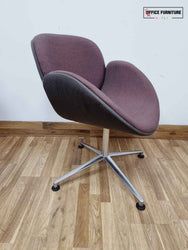 Mauve Reception Chairs with Coffee Table Set