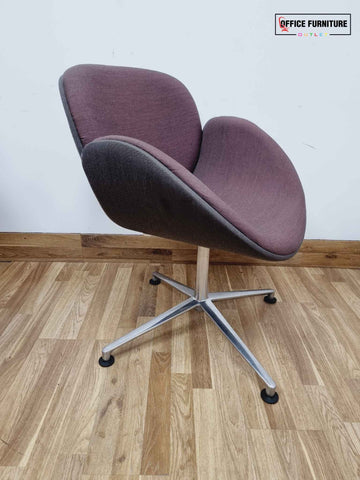 Mauve Reception Chairs with Coffee Table Set