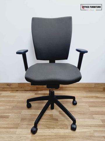 Connection Office Swivel Chair - Khaki-Grey (SC80)