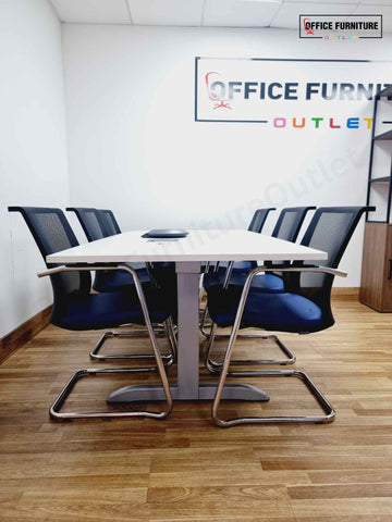 Six-Person Meeting Table with Narbutas Chairs