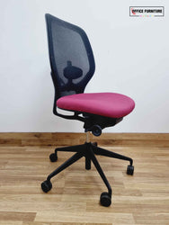 Orangebox Ara Swivel Chair - Pink Base - Armless