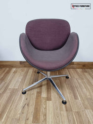 Mauve Reception Chairs with Coffee Table Set