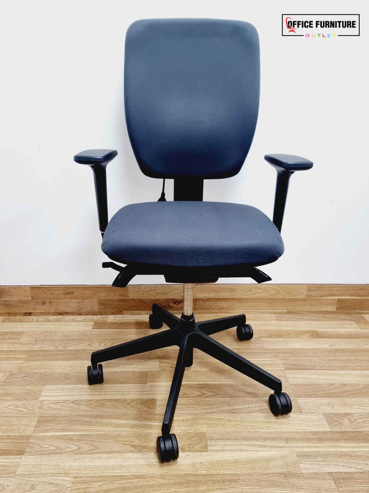 Dark Grey Senator Dash Swivel Chair with Lumbar Pump (SC83)