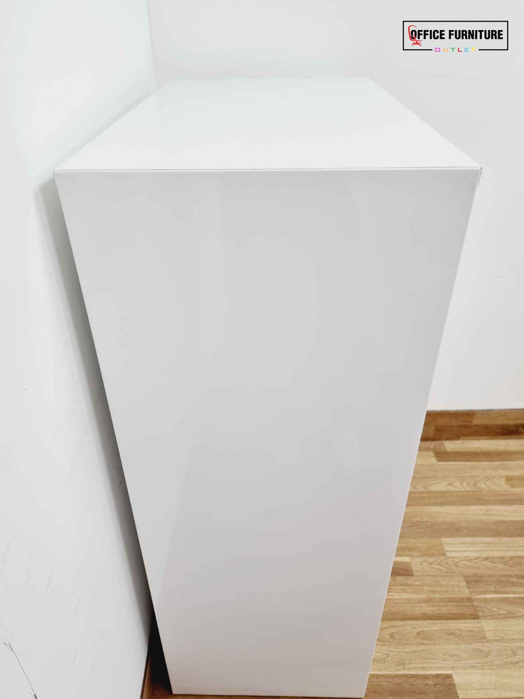 Double Door White Metal Storage Cabinet