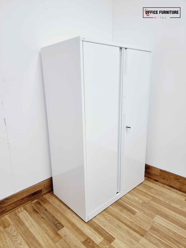 Double Door White Metal Storage Cabinet