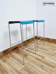 Brunner Fina Sled Base Bar Stools - Set of Two