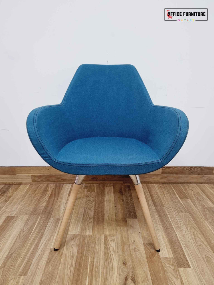 Profim Fan 10HW Tub Style Arm Chairs - Teal - Set of Two