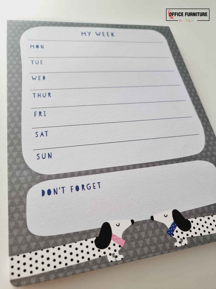 Weekly Planner Pad - Sausage Dogs (WP02)