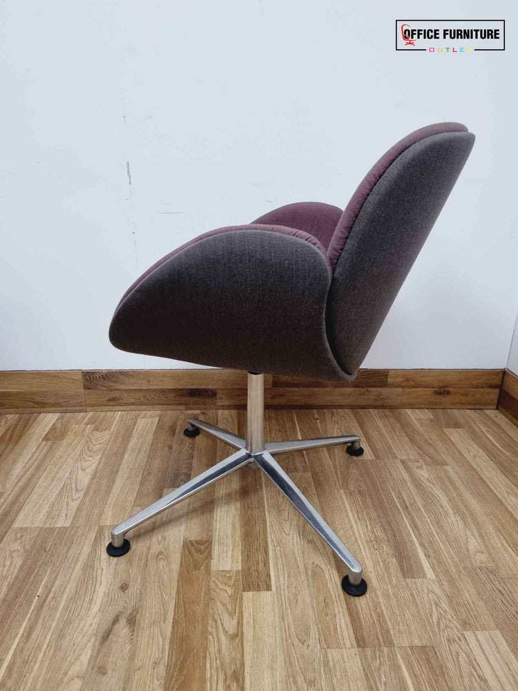 Mauve Reception Chairs with Coffee Table Set