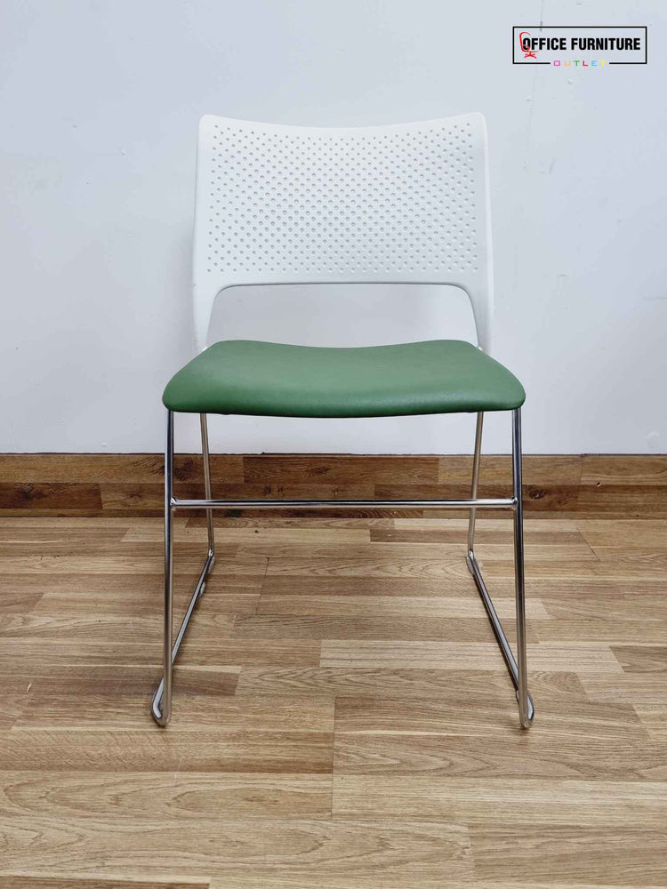 Orangebox Cors-Us Set of Four Stacking Chairs - Green