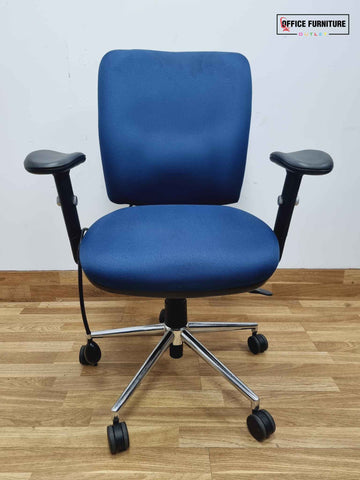 Padded back Blue Office Swivel Chair (SC80)