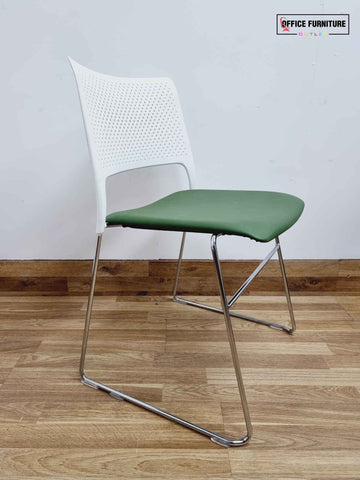 Orangebox Cors-Us Set of Four Stacking Chairs - Green