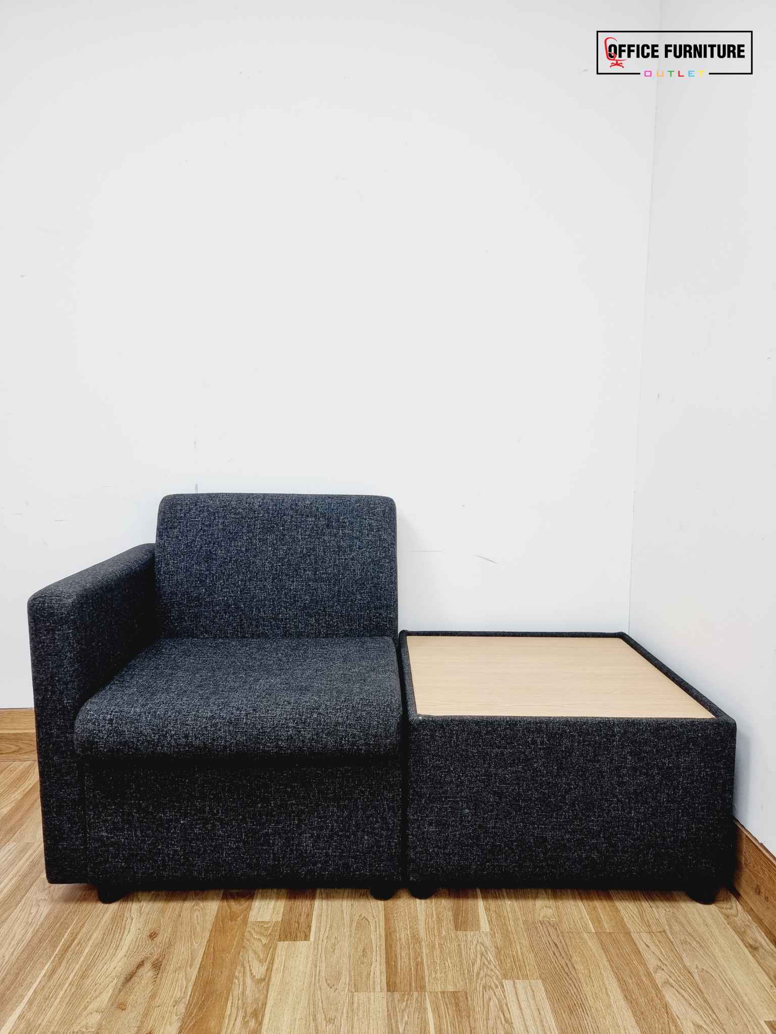 Compact Reception Sofa & Coffee Table Set