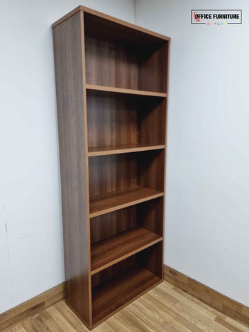 Tall Walnut Bookcase / Bookshelf