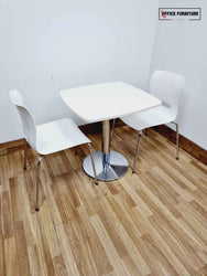 Square Canteen Table with Connection Chairs